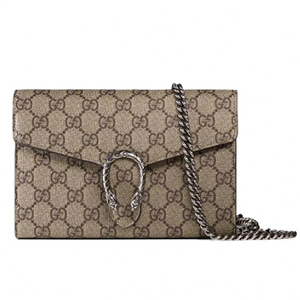 GUCCI DIONYSUS GG SUPREME CHAIN WALLET ‎401231 (20*15.5*5cm)